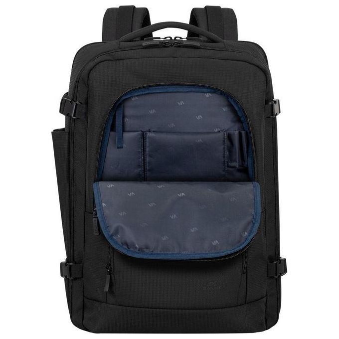 Rivacase 8461 Travel Eco Zaino per Notebook 17.3'' RPET Scomparto Tablet Tracolla Imbottita colore Nero