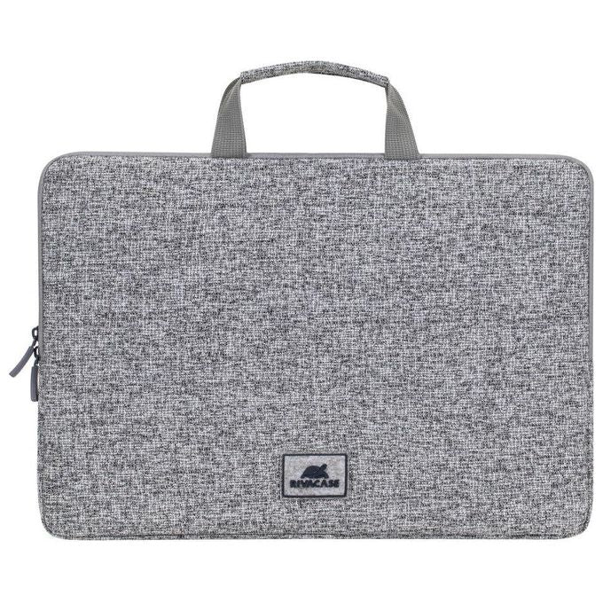 Rivacase Custodia per Laptop 13.3'' con Manici Grigio Chiaro