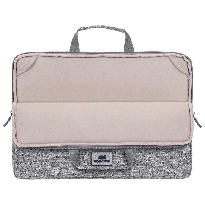 Rivacase Custodia per Laptop 13.3'' con Manici Grigio Chiaro