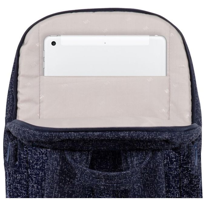 Rivacase 7962 Zaino per Laptop Compatibile fino a 15.6'' con Scomparto Tablet e Tasca Laterale colore Blu Scuro