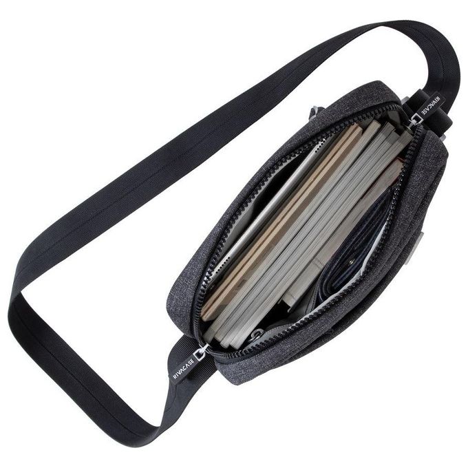 Rivacase 8811 Lantau Borsa a Tracolla per Tablet 11'' colore Nero Melange