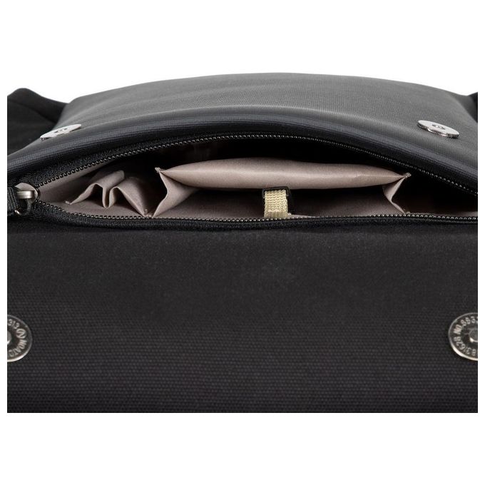 RivaCase 8524 Cardiff Zaino per Laptop fino a 14 Pollici con Scomparto Tablet fino a 10,5 Pollici Materiale Tela e Poliuretano colore Nero