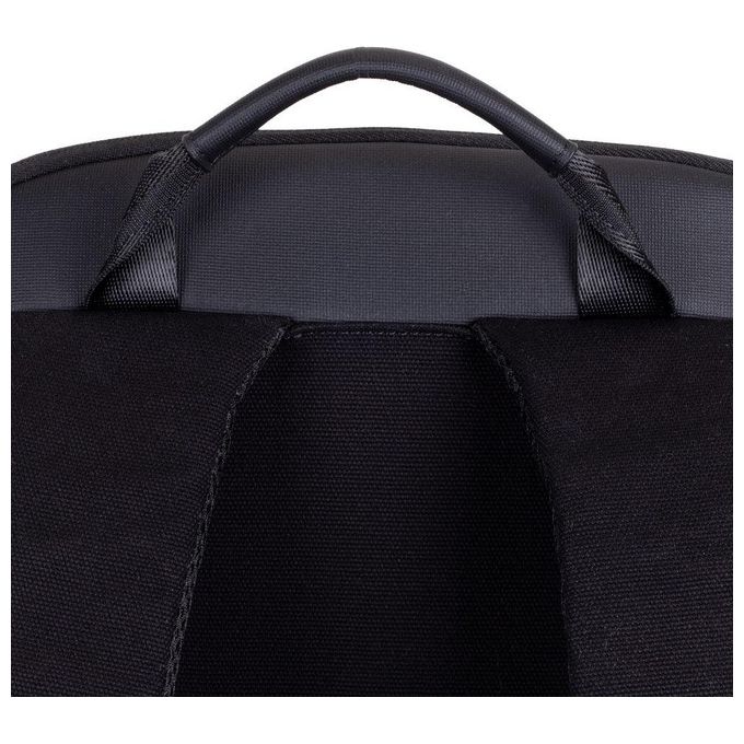 RivaCase 8524 Cardiff Zaino per Laptop fino a 14 Pollici con Scomparto Tablet fino a 10,5 Pollici Materiale Tela e Poliuretano colore Nero