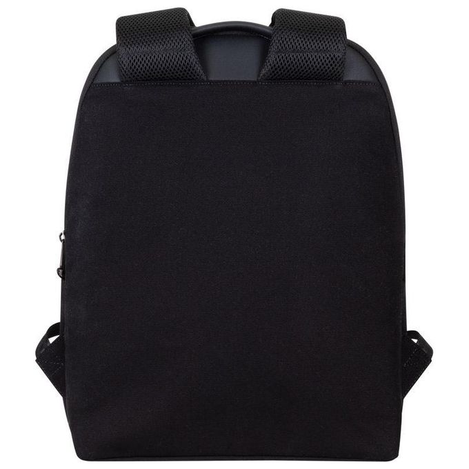 RivaCase 8524 Cardiff Zaino per Laptop fino a 14 Pollici con Scomparto Tablet fino a 10,5 Pollici Materiale Tela e Poliuretano colore Nero