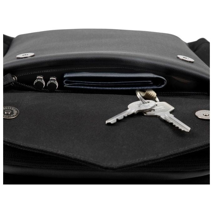 RivaCase 8524 Cardiff Zaino per Laptop fino a 14 Pollici con Scomparto Tablet fino a 10,5 Pollici Materiale Tela e Poliuretano colore Nero