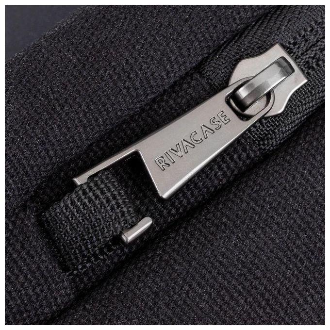 RivaCase 8524 Cardiff Zaino per Laptop fino a 14 Pollici con Scomparto Tablet fino a 10,5 Pollici Materiale Tela e Poliuretano colore Nero