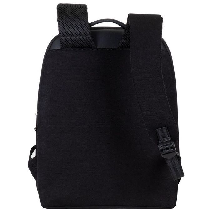 RivaCase 8524 Cardiff Zaino per Laptop fino a 14 Pollici con Scomparto Tablet fino a 10,5 Pollici Materiale Tela e Poliuretano colore Nero