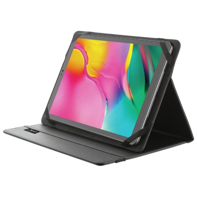 Trust Mobile Primo Custodia Folio Riciclata per Tablet da 10 Pollici a Libro Nero