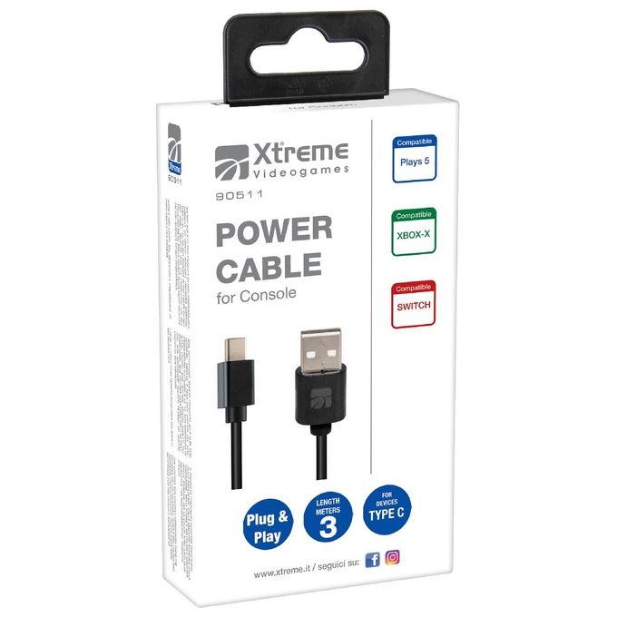 Xtreme Videogames Cavo Usb Type C 3mt