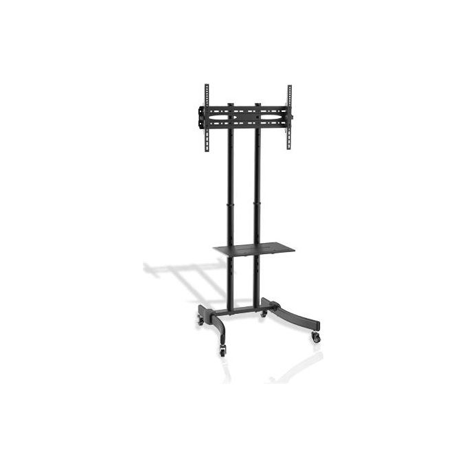 G.B.S. Elettronica 41882 PRO-3770 Supporto Universale da Terra per TV 37'' a 70'' VESA 600x400 mm Altezza Regolabile con Ruote colore Nero
