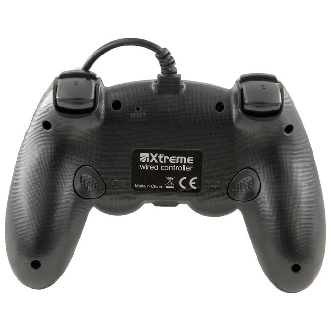 Xtreme 90417 Controller Wired per PlayStation 4 PS3 PC Doppia Vibrazione Jack 3.5 mm cavo 2.5 m colore Nero