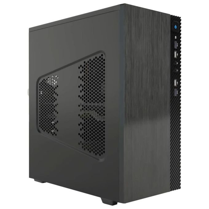 Itek ITOCSCB122 SMALLCOM-B Case Mini Tower mATX Mini-ITX 4 USB 3 Drive Bay colore Nero