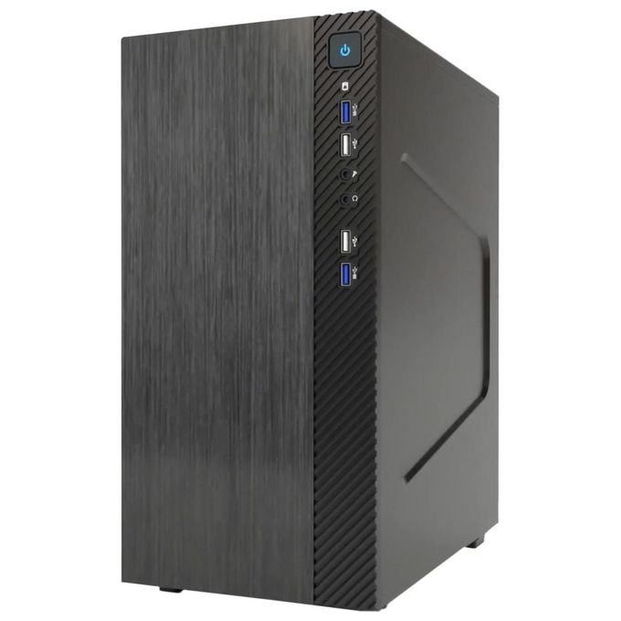 Itek ITOCSCB122 SMALLCOM-B Case Mini Tower mATX Mini-ITX 4 USB 3 Drive Bay colore Nero
