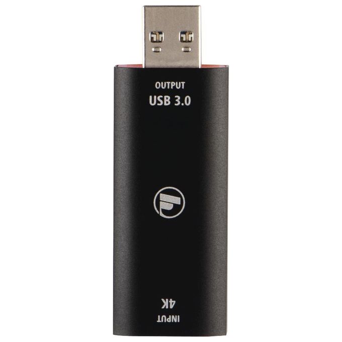 Hama 00074257 Video Capture Card HDMI a USB 3.0 4K in ingresso 1080p 60Hz uscita compatibile con DSLR Action Cam e webcam per streaming colore Nero