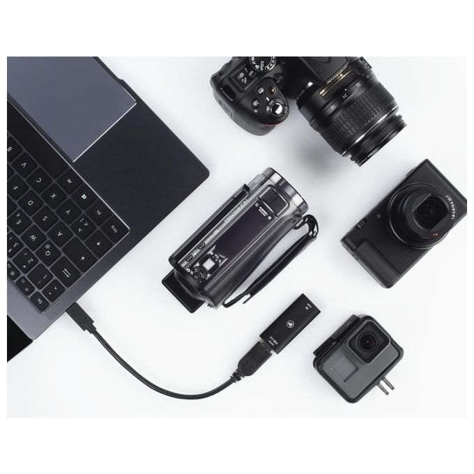 Hama 00074257 Video Capture Card HDMI a USB 3.0 4K in ingresso 1080p 60Hz uscita compatibile con DSLR Action Cam e webcam per streaming colore Nero