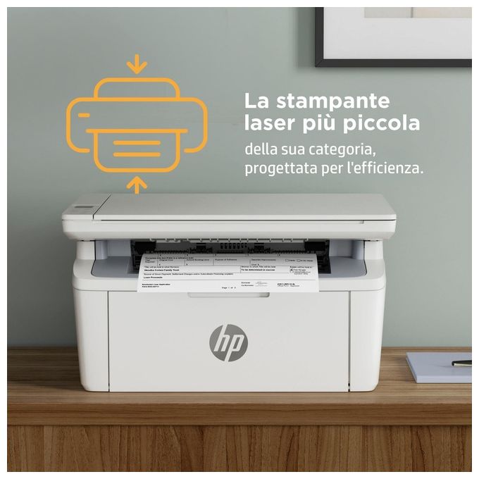 HP 7MD72F LaserJet M140w Stampante Multifunzione Laser A4 Mono 20 ppm 600x600 DPI Wi-Fi Bluetooth colore Bianco