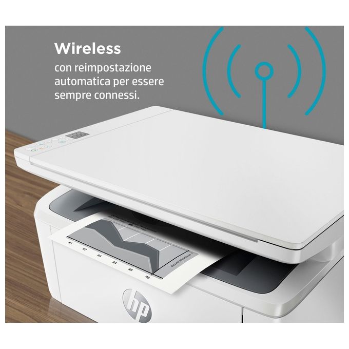 HP 7MD72F LaserJet M140w Stampante Multifunzione Laser A4 Mono 20 ppm 600x600 DPI Wi-Fi Bluetooth colore Bianco