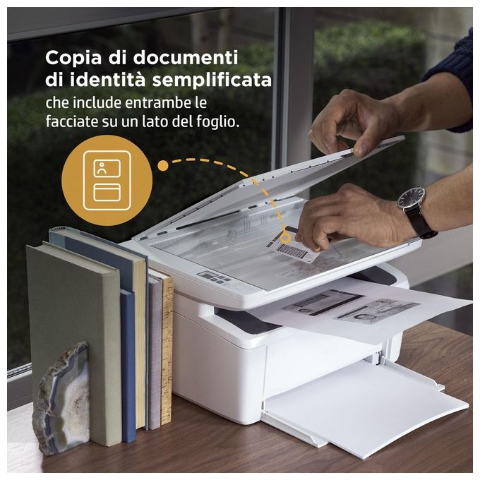 HP 7MD72F LaserJet M140w Stampante Multifunzione Laser A4 Mono 20 ppm 600x600 DPI Wi-Fi Bluetooth colore Bianco