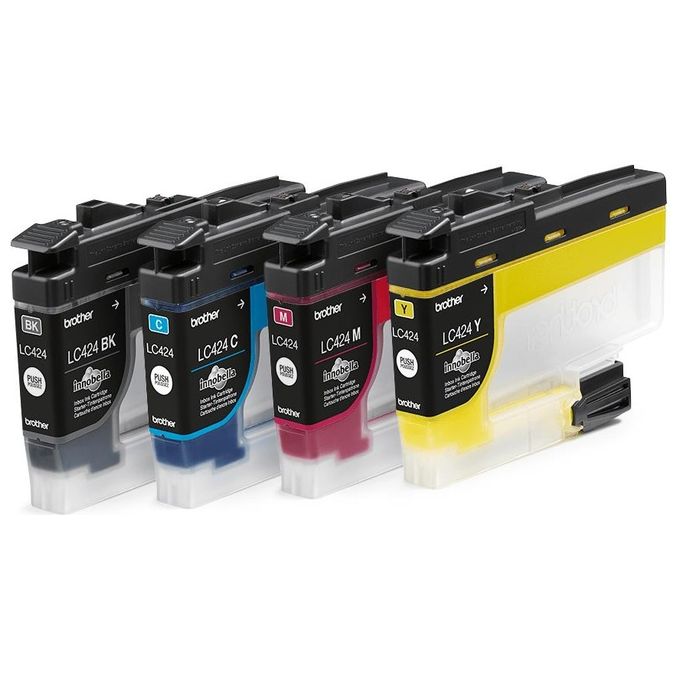 Brother LC424VAL Cartuccia d'inchiostro Multipack Originale fino a 750 pagine per colore compatibile con DCP-J1200W DCP-J1200WE colore Nero Ciano Magenta Giallo