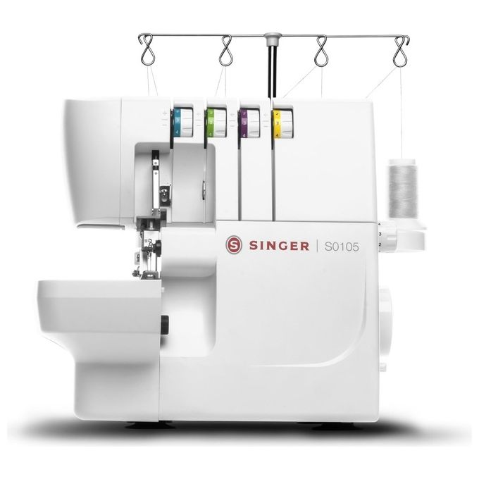 Singer S0105 Tagliacuci Overlock 2 Aghi 4 Fili 1300 punti al minuto Differenziale Luce LED colore Bianco