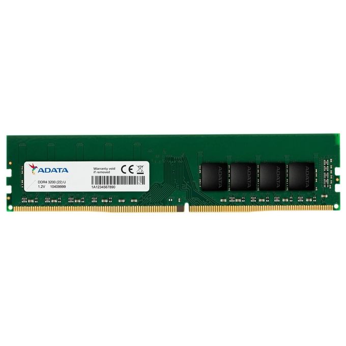 ADATA AD4U32008G22-SGN Modulo di memoria RAM DDR4 8GB 3200MHz CL22 1,2V colore Nero
