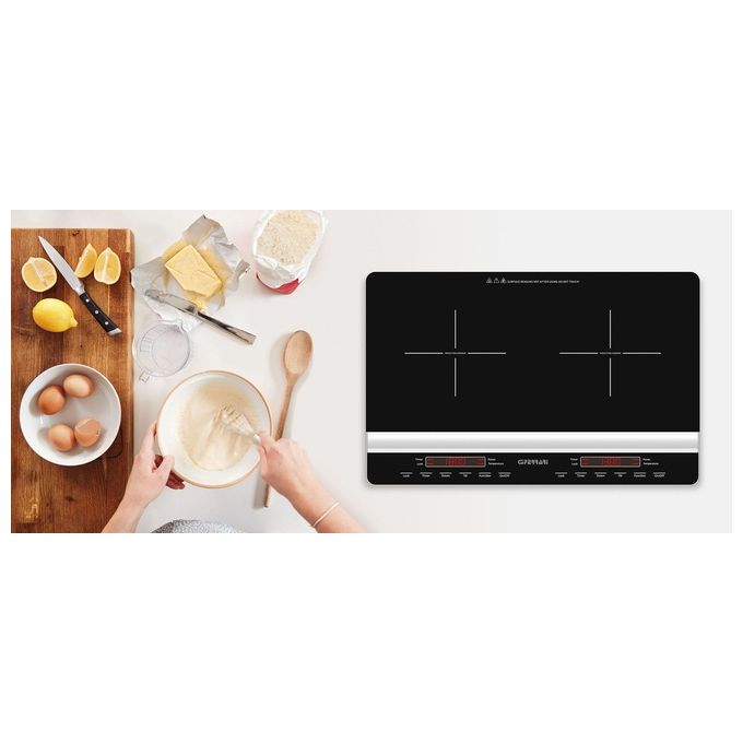 G3 Ferrari G10138 Dinamiko Duo Piano cottura a induzione 56 cm 2 zone 3100 W Touch colore Nero