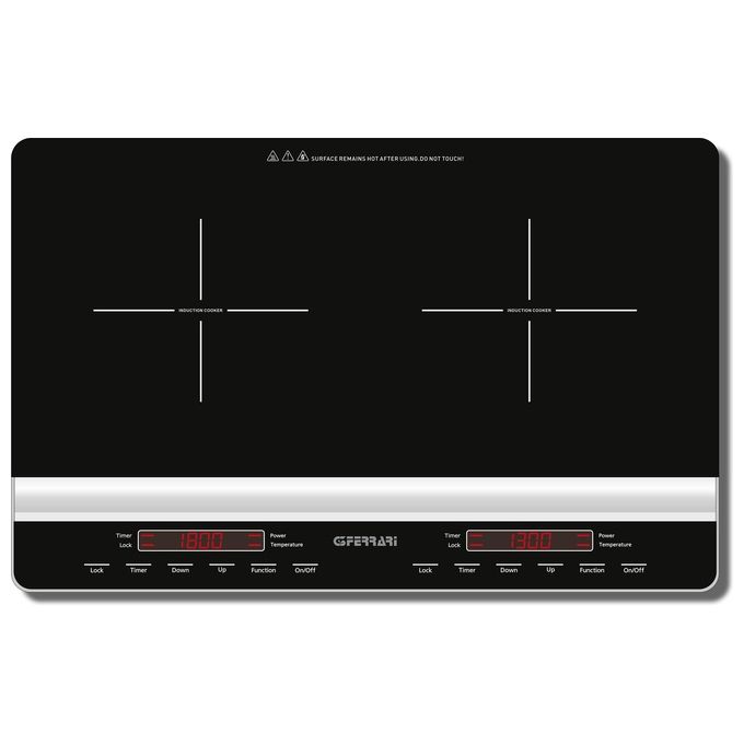 G3 Ferrari G10138 Dinamiko Duo Piano cottura a induzione 56 cm 2 zone 3100 W Touch colore Nero