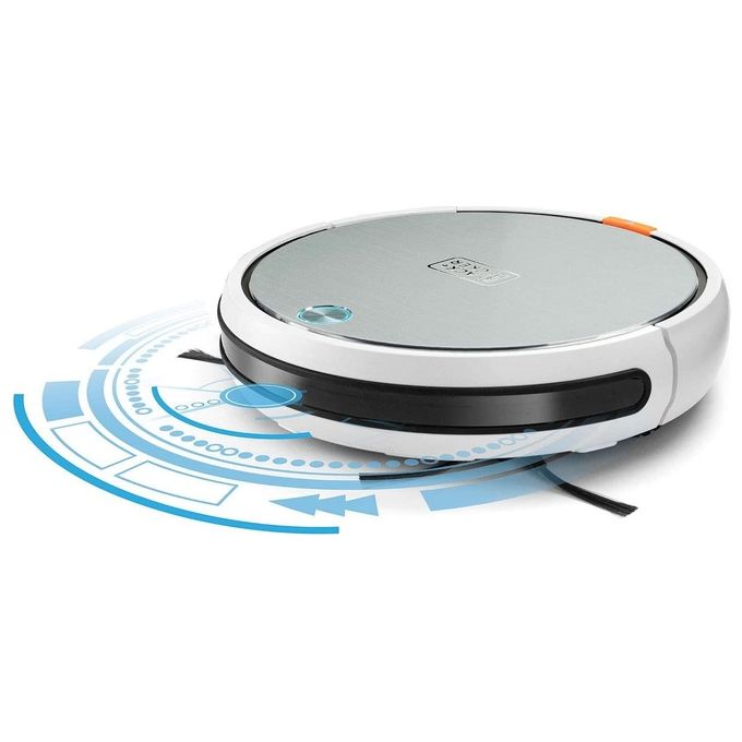 Black+Decker BXRV500E Robot aspirapolvere 4 in 1 Navigazione Intelligente 0.5 L autonomia 150 min Filtro HEPA Lavaggio colore Bianco