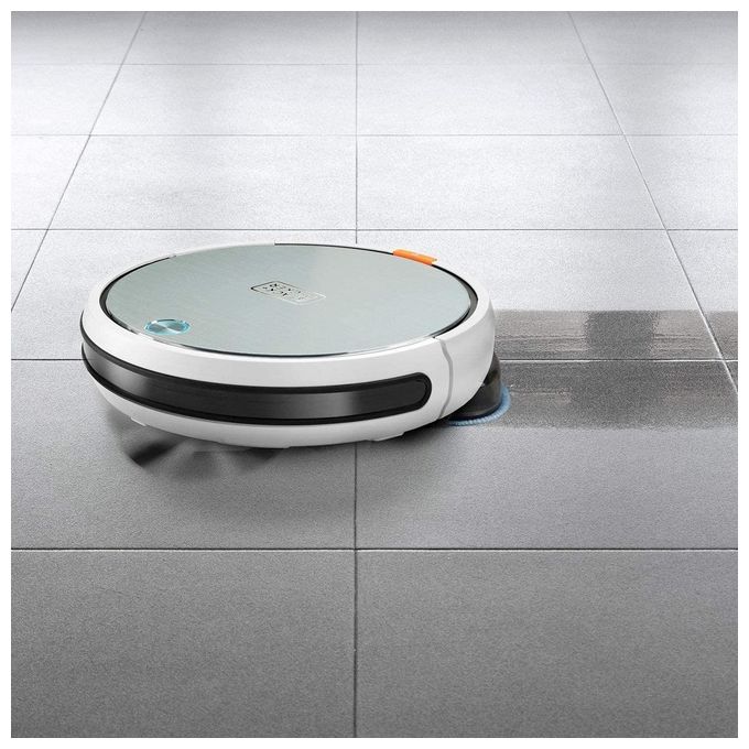 Black+Decker BXRV500E Robot aspirapolvere 4 in 1 Navigazione Intelligente 0.5 L autonomia 150 min Filtro HEPA Lavaggio colore Bianco