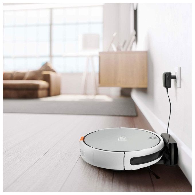 Black+Decker BXRV500E Robot aspirapolvere 4 in 1 Navigazione Intelligente 0.5 L autonomia 150 min Filtro HEPA Lavaggio colore Bianco