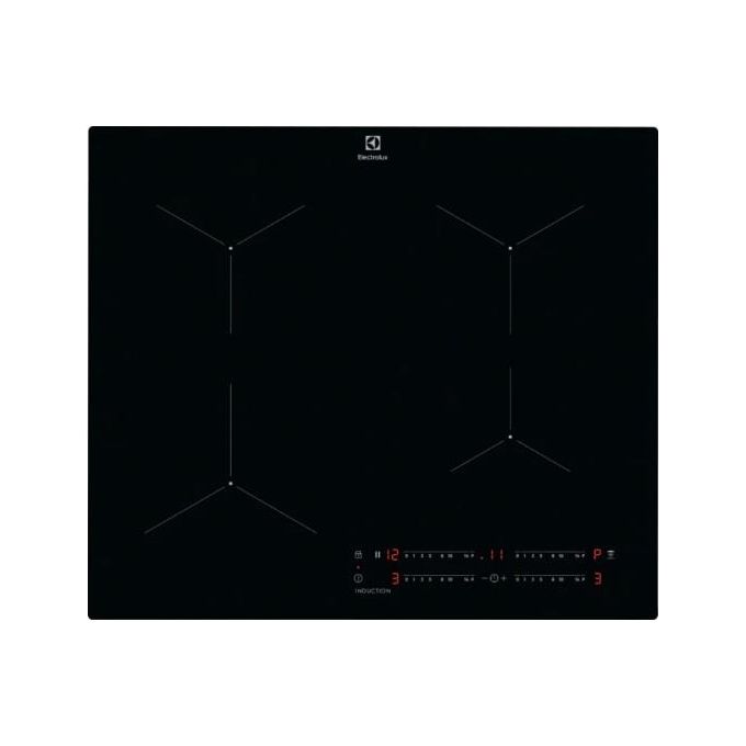 Electrolux LIL61443C Serie 300 Piano cottura a induzione 60 cm 4 zone Hob2Hood vetroceramica colore Nero