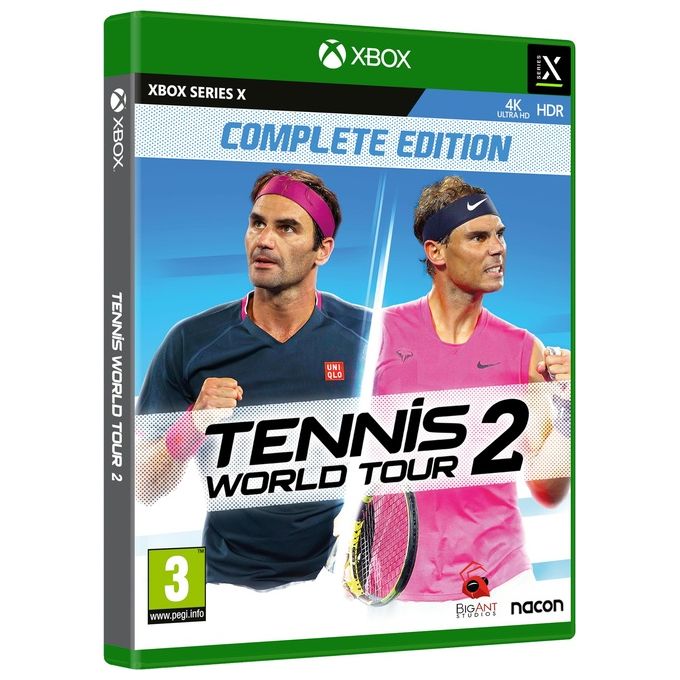 Nacon BGNXBXTENNISWT2IT Tennis World Tour 2 Gioco per Xbox Series X Edizione Standard Lingua Italiana Supporto Fisico Genere Simulazione colore Nero