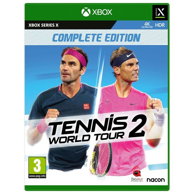 Nacon BGNXBXTENNISWT2IT Tennis World Tour 2 Gioco per Xbox Series X Edizione Standard Lingua Italiana Supporto Fisico Genere Simulazione colore Nero