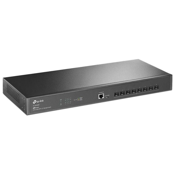 TP-Link TL-SX3008F Omada Switch Gestito L2+ 8 Porte SFP+ 10Gbps 160 Gbps Rack 19'' colore Nero