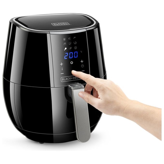 Black and Decker BXAF3500E Friggitrice ad aria 3.5 L 1500W 9 programmi Display Touch colore Nero