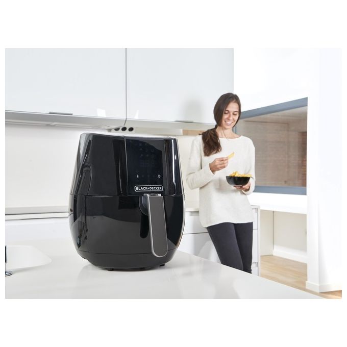Black and Decker BXAF3500E Friggitrice ad aria 3.5 L 1500W 9 programmi Display Touch colore Nero