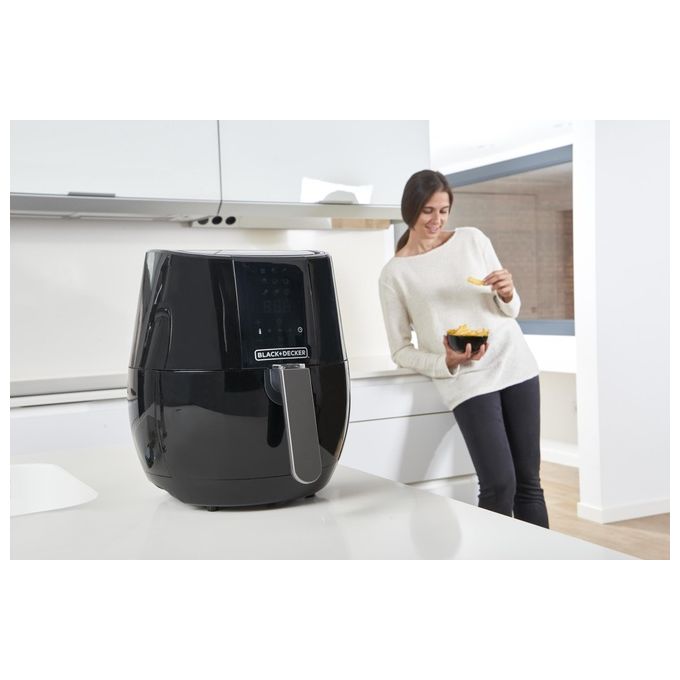 Black and Decker BXAF3500E Friggitrice ad aria 3.5 L 1500W 9 programmi Display Touch colore Nero