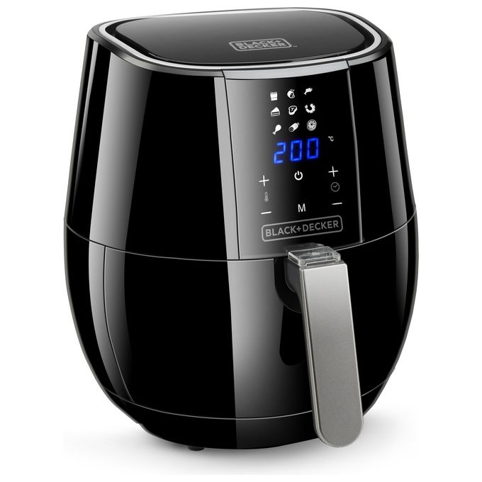 Black and Decker BXAF3500E Friggitrice ad aria 3.5 L 1500W 9 programmi Display Touch colore Nero