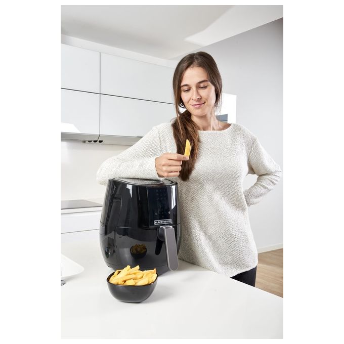 Black and Decker BXAF3500E Friggitrice ad aria 3.5 L 1500W 9 programmi Display Touch colore Nero