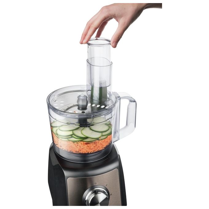 Black and Decker BXFPA1200E Robot da Cucina Multifunzione 1200W Ciotola 1,5 L Acciaio Inox colore Nero