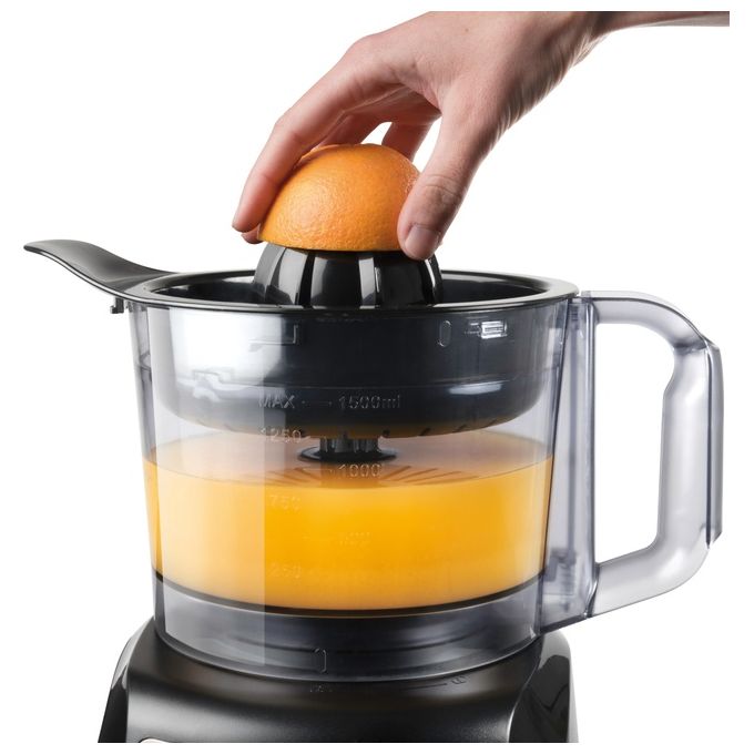 Black and Decker BXFPA1200E Robot da Cucina Multifunzione 1200W Ciotola 1,5 L Acciaio Inox colore Nero