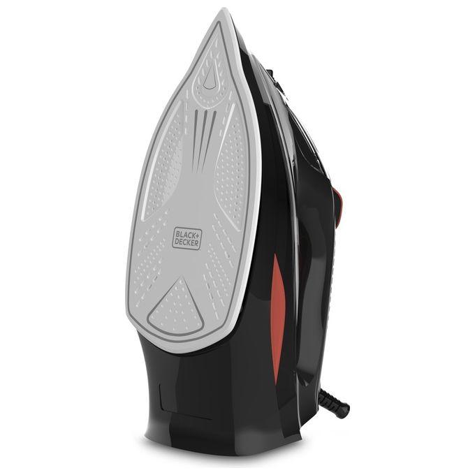 Black and Decker BXIR3000E Ferro a vapore Piastra in Ceramica 3000 W Colpo Vapore 200 g-min Autopulizia Antigoccia Vapore Verticale colore Nero Arancione