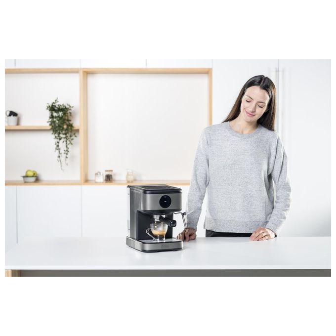 Black+decker BXCO850E Macchina da caffe' Espresso 1.5 L 20 bar 850 W Pannello Touch Scaldatazze colore Acciaio Inox