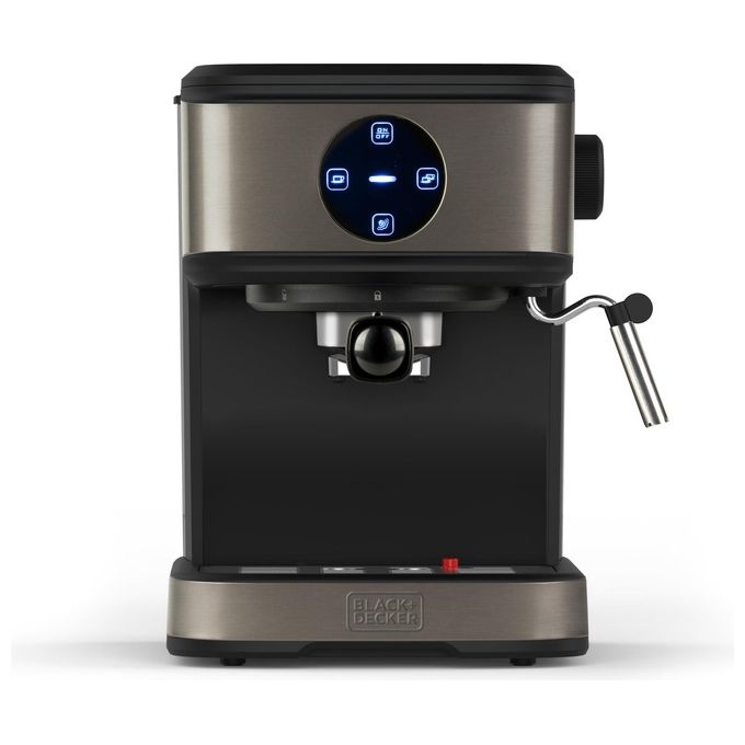 Black+decker BXCO850E Macchina da caffe' Espresso 1.5 L 20 bar 850 W Pannello Touch Scaldatazze colore Acciaio Inox