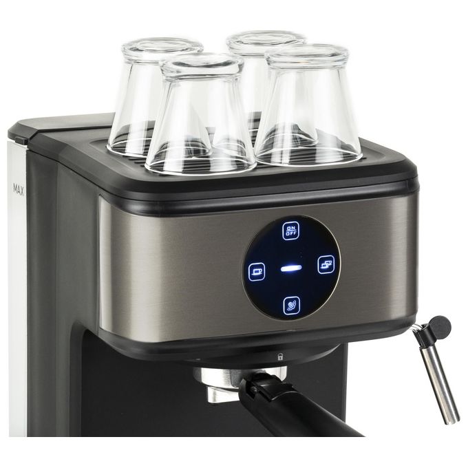 Black+decker BXCO850E Macchina da caffe' Espresso 1.5 L 20 bar 850 W Pannello Touch Scaldatazze colore Acciaio Inox