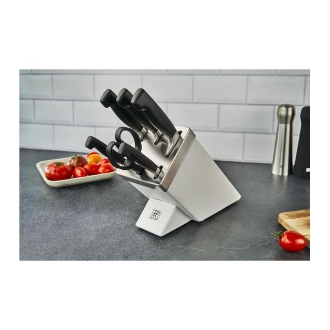 Zwilling Four Star Ceppo Autoaffilante 7 Pezzi Bianco