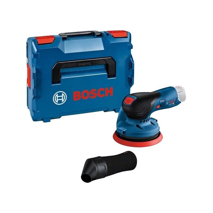 Bosch 0 601 372 100 GEX 12V-125 Professional Levigatrice rotoorbitale a batteria 12 V 10000 giri-min Velcro colore Nero Blu Rosso