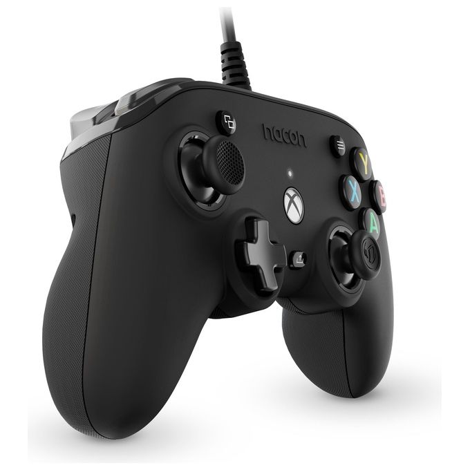 NACON XBXANCB Pro Compact Controller Cablato per Xbox e PC Personalizzazione Completa tramite App 3 m Cavo USB Intrecciato Supporto Dolby Atmos colore Nero