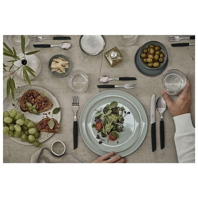 Victorinox Swiss Modern Set di Posate 24 Pezzi Nero