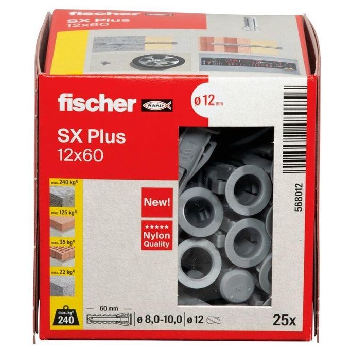 Fischer Tasselli SX Plus 12x60 25 Pezzi